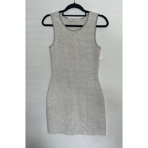 Athleta sleeveless striped dress grey XS comfy Y2K Classic